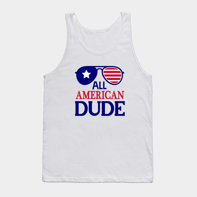 All American Dude Tank Top by PrintcoDesign